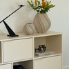 Set of Large and Small Ceramic Vase in Beige | Flora