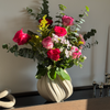 Set of Large and Small Ceramic Vase in Beige | Flora