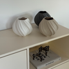 Set of Large and Small Ceramic Vase in Cream White | Flora