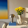 Oblong ceramic vase in white | Flora