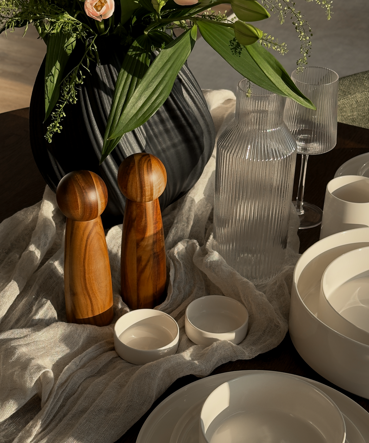 Salz- und Pfeffermühle im modernen Design aus der Serie Balou – Materialdetail