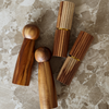 Salt and pepper mill with grooved design | Marlo