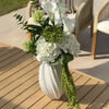 Green Silence Bouquet of 9 in White & Green | Bloom