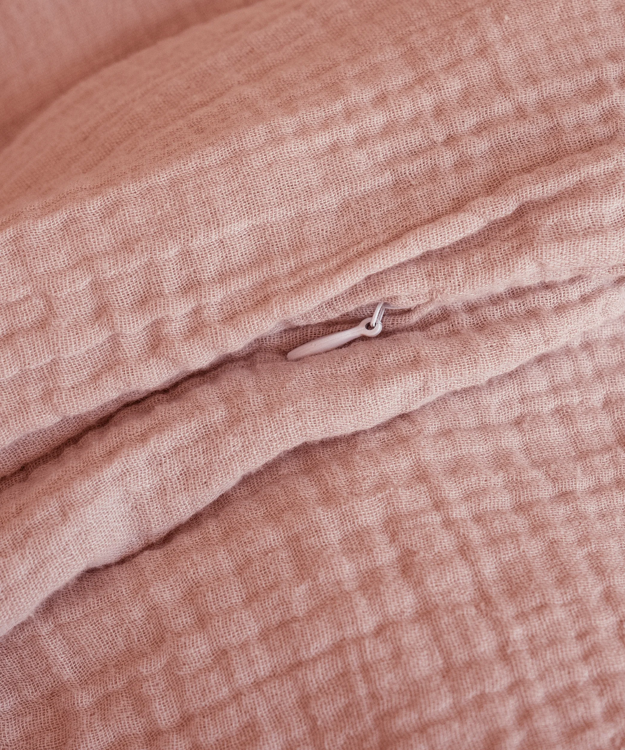 Pink Muslin Single Duvet Cover | Haven