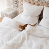 White muslin single bed linen | Haven