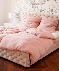 Pink Muslin Single Duvet Cover | Haven