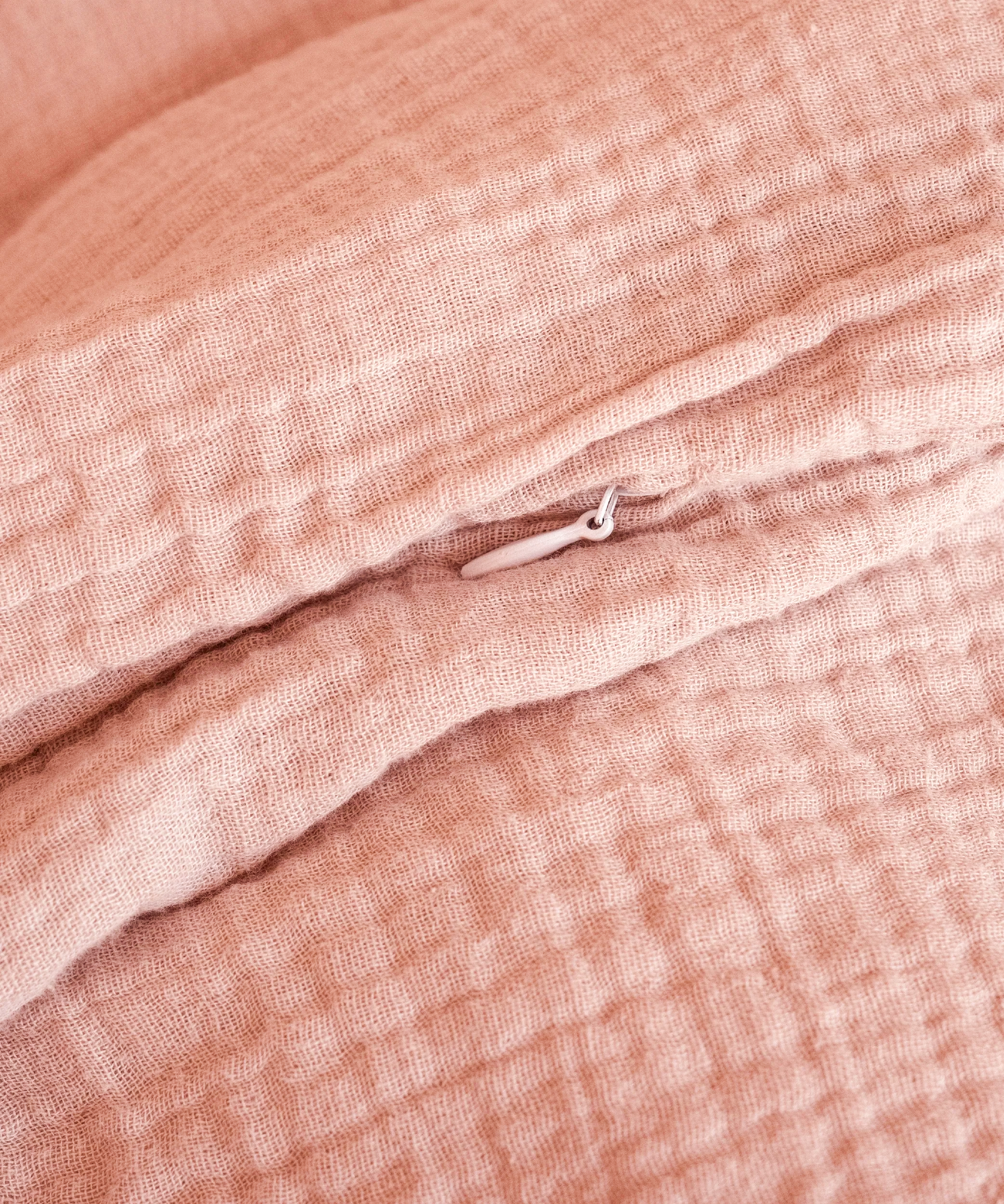 Pink Muslin Single Duvet Cover | Haven