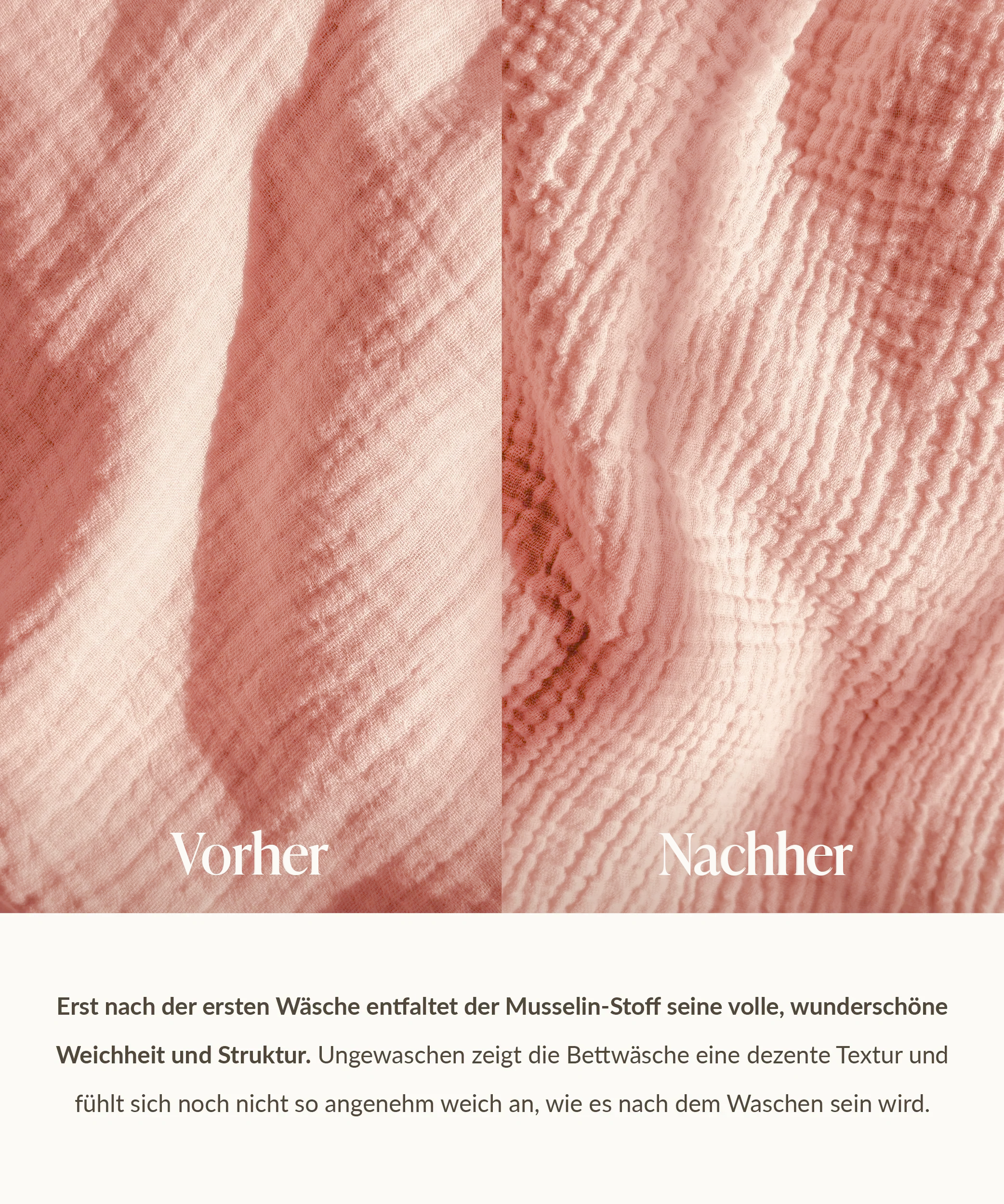 Pink Muslin Single Duvet Cover | Haven
