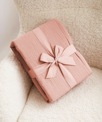 Pink Muslin Single Duvet Cover | Haven