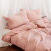 Pink Muslin Single Duvet Cover | Haven