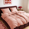 Pink Muslin Single Duvet Cover | Haven