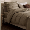 Taupe muslin single bed linen | Haven
