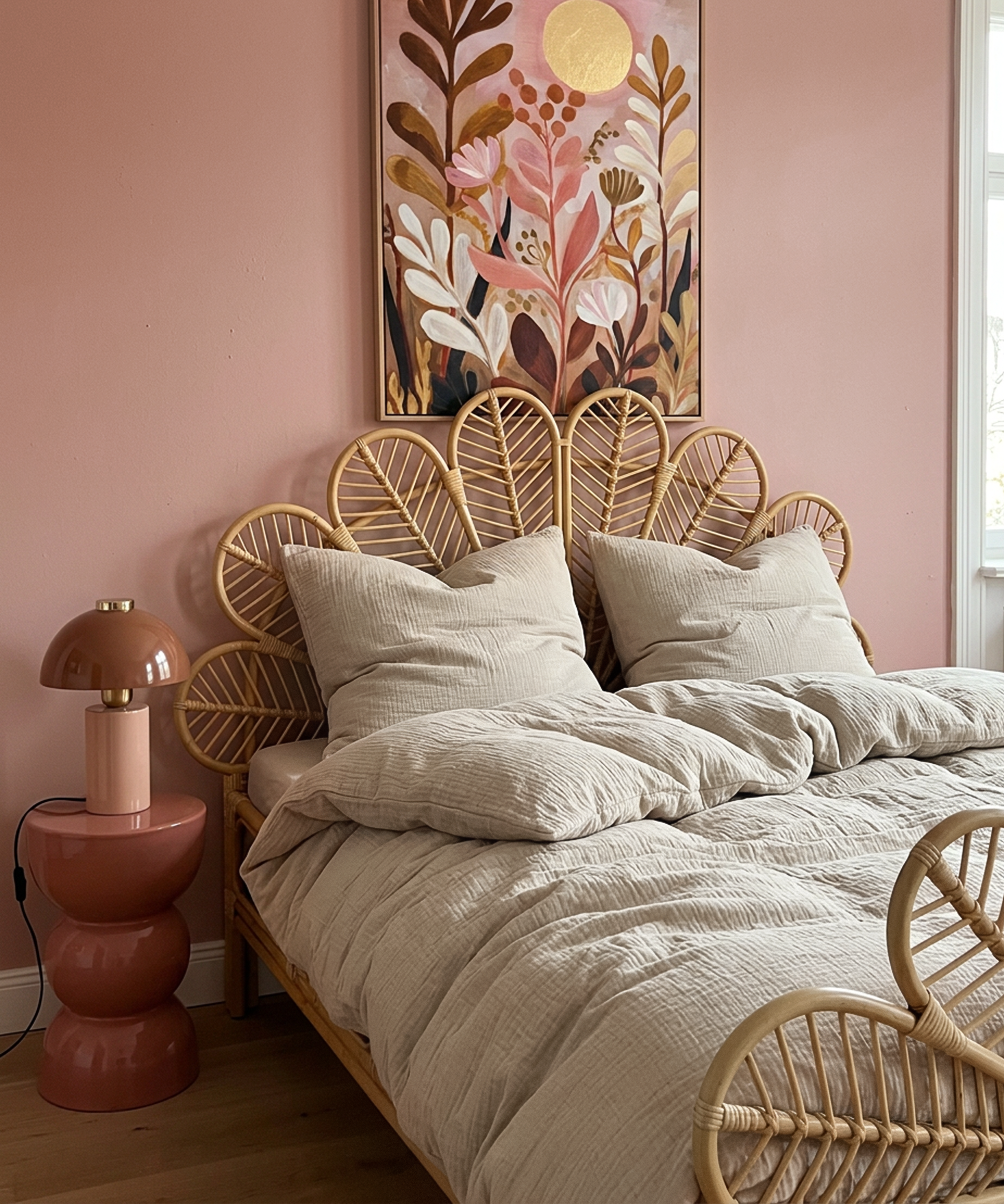 Haven Doppelbett-Set Beige | 1× Musselin Doppelbettwäsche + 2× Kissenbezug 40×80