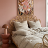Haven Double Bed Set Beige | 1× Muslin Double Bed Linen + 2× Pillowcase 40×80