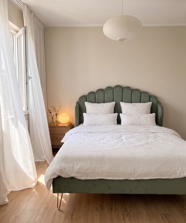 Muslin Pillowcase 40×80cm in White | Haven