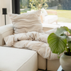 Haven Partner Set Beige | 2× Muslin Single Bed Linen + 2× Pillowcase 40×80