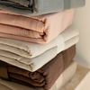 Haven Partner Set Beige | 2× Muslin Single Bed Linen + 2× Pillowcase 40×80