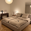 Haven Partner Set Beige | 2× Muslin Single Bed Linen + 2× Pillowcase 40×80