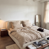 Haven Partner Set Beige | 2× Muslin Single Bed Linen + 2× Pillowcase 40×80