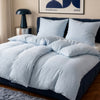 Light blue muslin single bed linen | Haven
