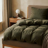 Khaki Muslin Single Sheets | Haven