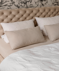 Musselin Kissenbezug 40×80cm in Beige | Haven