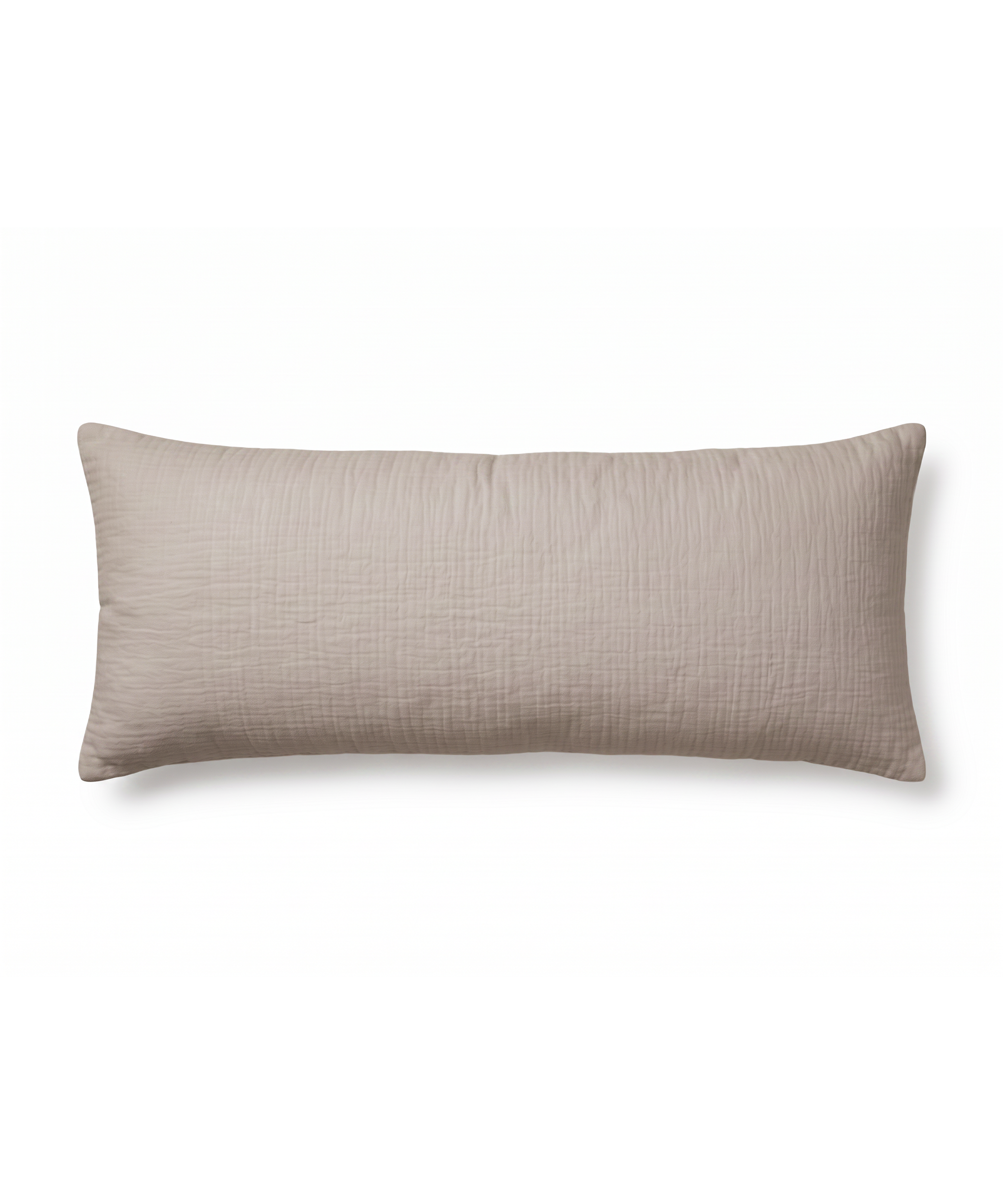 Musselin Kissenbezug 40×80cm in Taupe | Haven