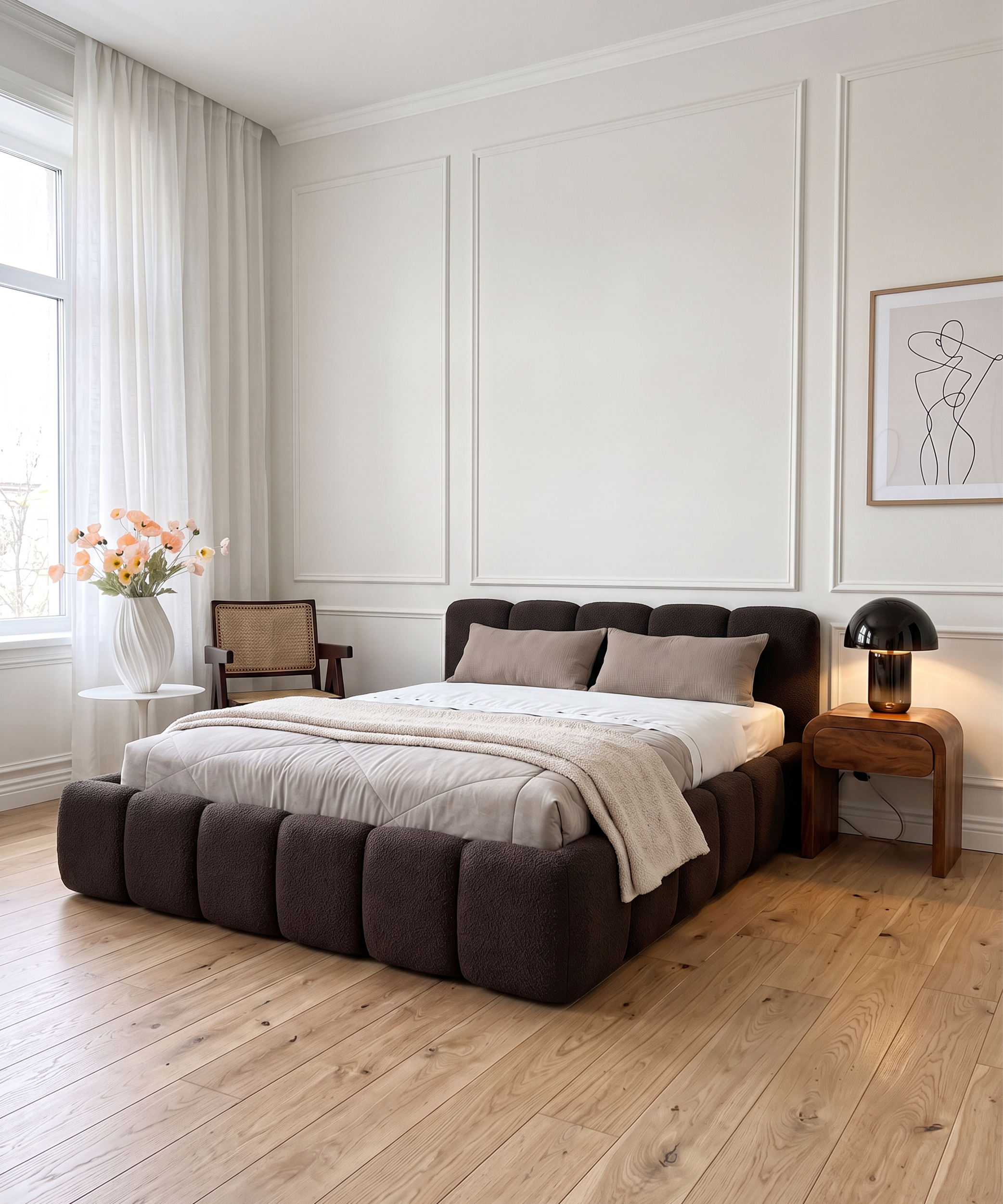 Musselin Kissenbezug 40×80cm in Taupe | Haven