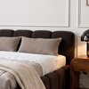 Muslin Pillowcase 40×80cm in Taupe | Haven