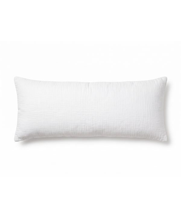 Muslin Pillowcase 40×80cm in White | Haven
