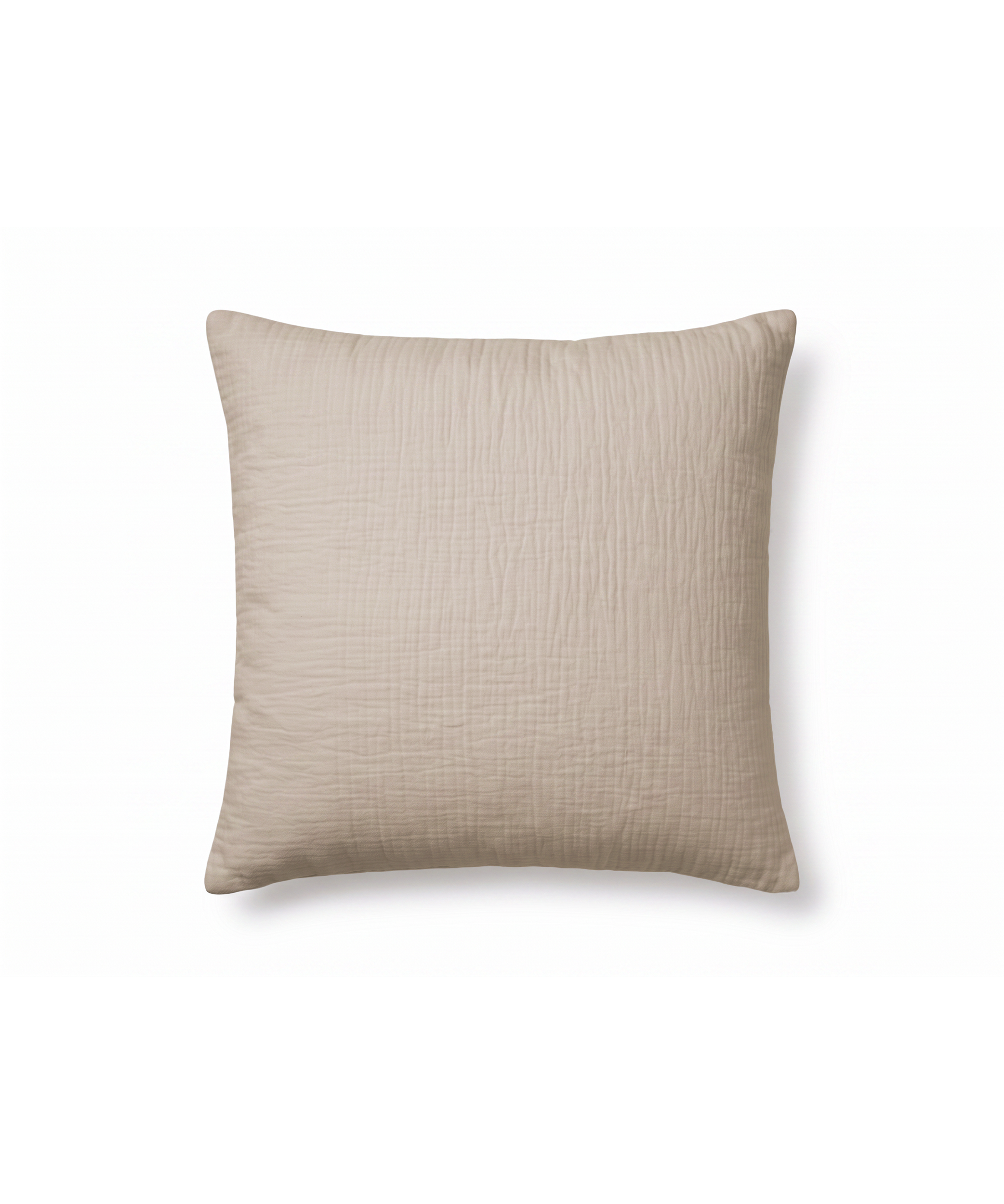 Musselin Kissenbezug 50×50cm in Beige | Haven