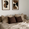 Muslin Pillowcase 50×50cm in Dark Brown | Haven