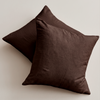 Muslin Pillowcase 50×50cm in Dark Brown | Haven