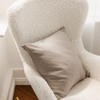 Muslin Pillowcase 50×50cm in Taupe | Haven