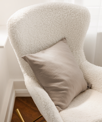 Musselin Kissenbezug 50×50cm in Taupe | Haven