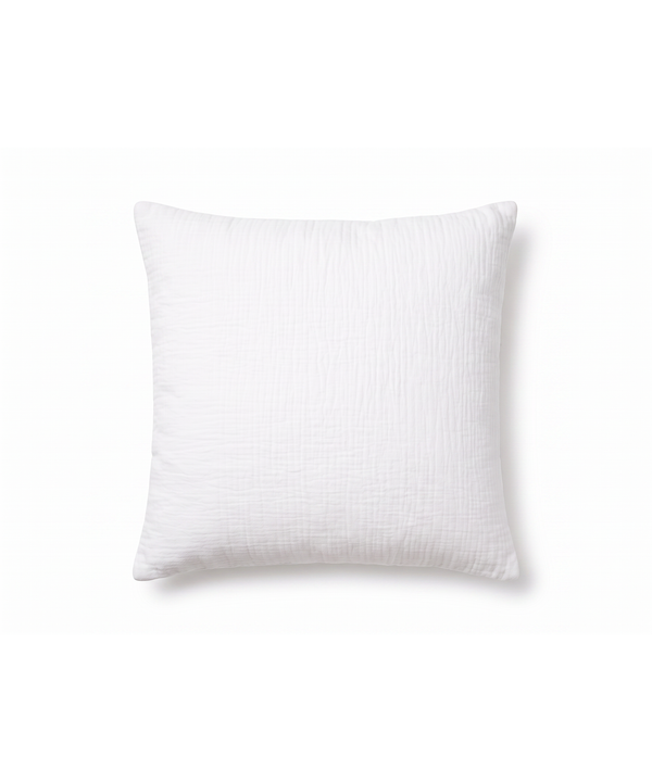 Muslin Pillowcase 50×50cm in White | Haven