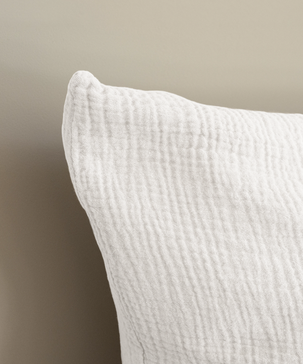 White muslin double bed linen | Haven
