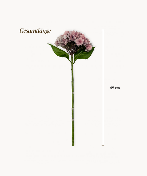 Kunstblumen-Bouquet Hortensien 4er in Altrosa aus der Serie Bloom – Produktansicht
