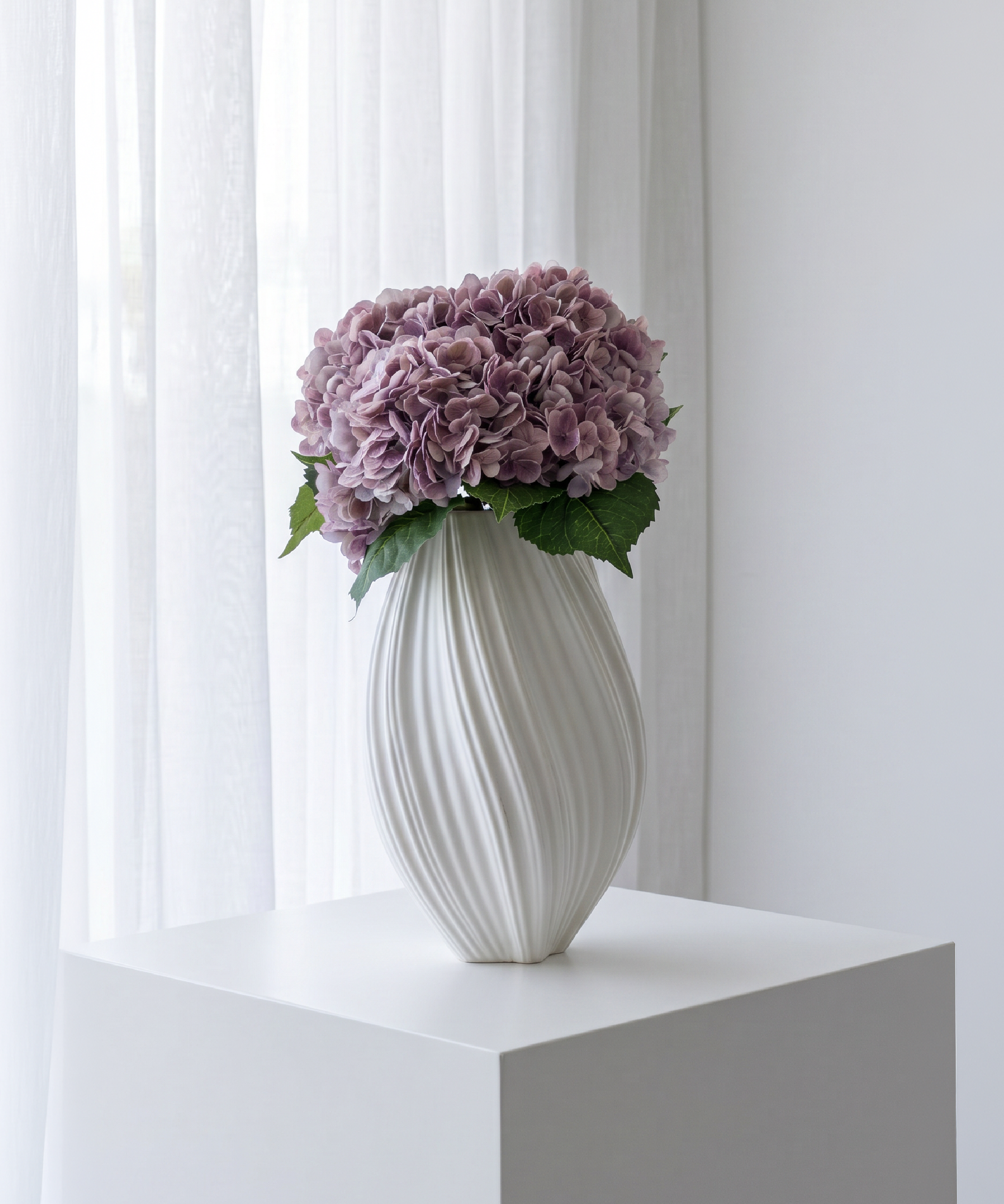 Hortensien 4er Bouquet in Altrosa | Bloom
