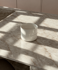 Set of 2 small, cream-white, glossy bowls | Nia