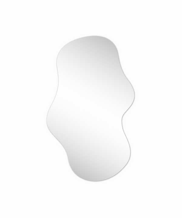 Frameless mirror in asymmetrical shape | Kalea