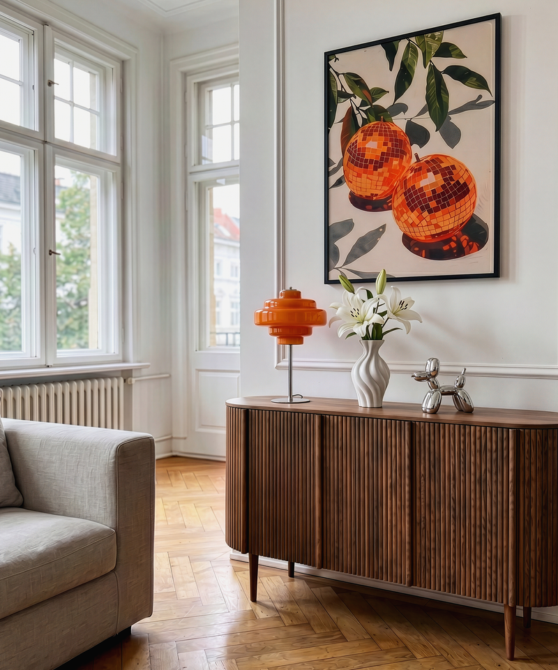 Keramikvase mit gedrehtem Wellenrelief aus der Serie Esma – Detailansicht