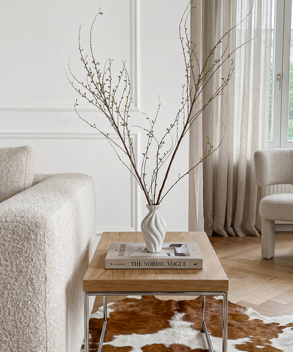 Ceramic Vase with a Twisted Wave Relief | Esma