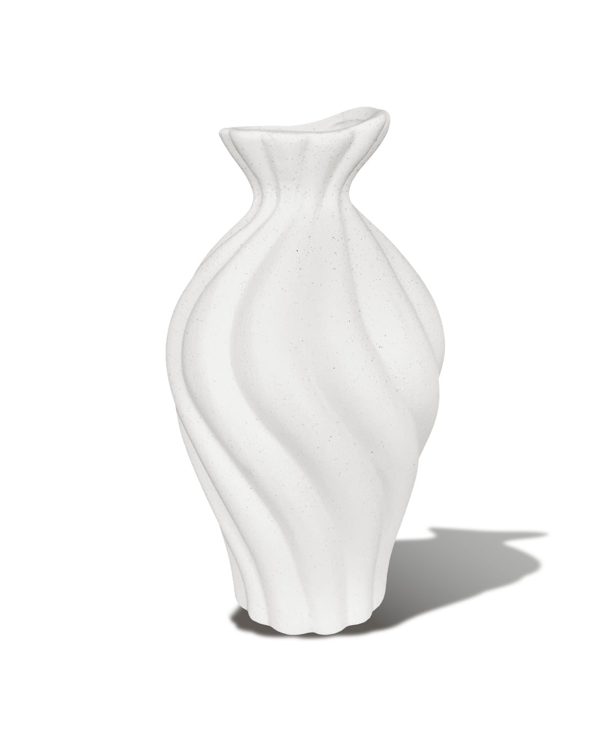 Keramikvase mit gedrehtem Wellenrelief – esma collection von 7 O'CLOCK