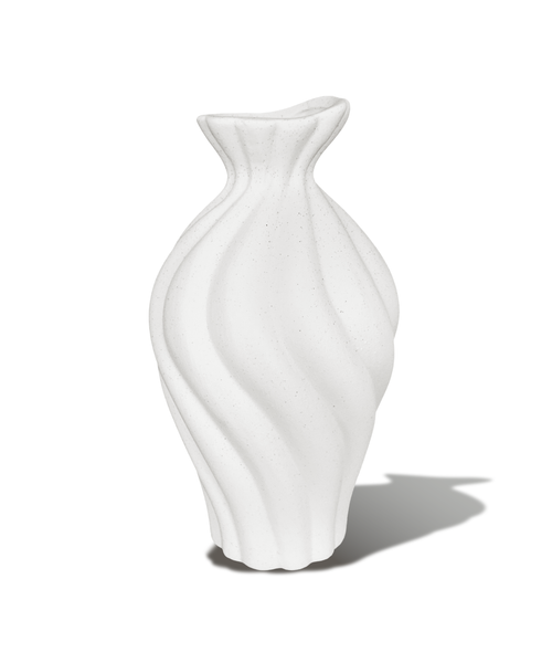 Keramikvase mit gedrehtem Wellenrelief – esma collection von 7 O'CLOCK