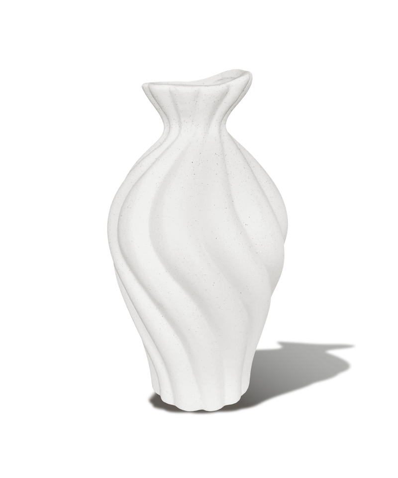 Keramikvase mit gedrehtem Wellenrelief – esma collection von 7 O'CLOCK