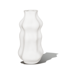 Schmale Keramikvase mit weich gewellter Silhouette – sana collection von 7 O'CLOCK