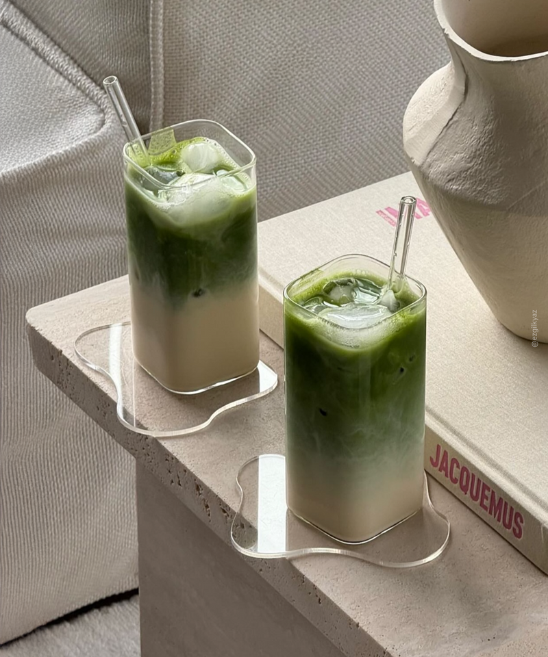 Trinkglas im eckigen Design aus der Serie Kuba – Detailansicht