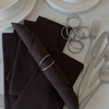 Dark brown napkins set of 6 | Kyla