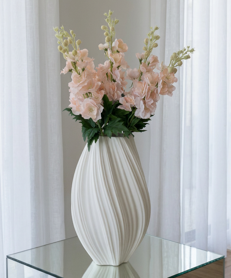 Kunstblumen-Bouquet Levkojen 5er in Rosa aus der Serie Bloom – Detailansicht